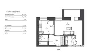 1-к квартира, вторичка, 34м2, 8/9 этаж