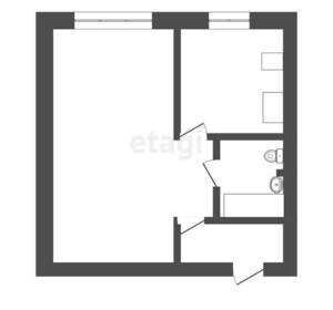 1-к квартира, вторичка, 31м2, 3/5 этаж