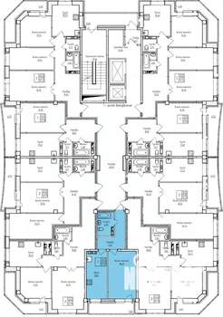 1-к квартира, строящийся дом, 43м2, 17/17 этаж