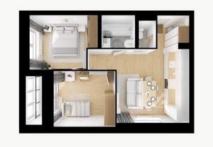 2-к квартира, вторичка, 46м2, 14/17 этаж