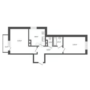 2-к квартира, вторичка, 48м2, 8/16 этаж
