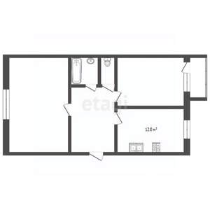 2-к квартира, сданный дом, 55м2, 7/10 этаж