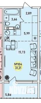Студия квартира, вторичка, 31м2, 7/9 этаж