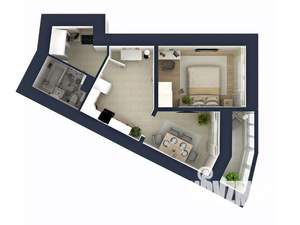 2-к квартира, сданный дом, 48м2, 5/18 этаж