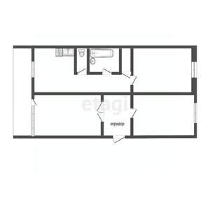 3-к квартира, вторичка, 61м2, 4/5 этаж