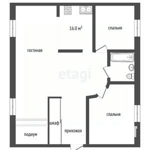 3-к квартира, вторичка, 90м2, 2/4 этаж