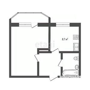 1-к квартира, вторичка, 35м2, 10/10 этаж
