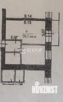 1-к квартира, вторичка, 28м2, 2/8 этаж