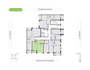 2-к квартира, вторичка, 45м2, 7/18 этаж
