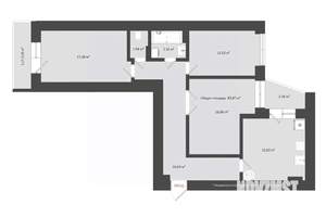 3-к квартира, сданный дом, 89м2, 13/20 этаж