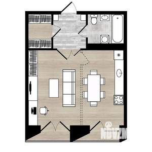 2-к квартира, вторичка, 42м2, 13/18 этаж