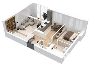 2-к квартира, вторичка, 53м2, 9/9 этаж