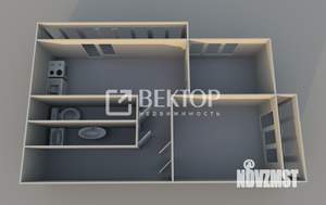 2-к квартира, вторичка, 53м2, 7/16 этаж