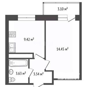 1-к квартира, вторичка, 32м2, 13/18 этаж