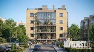 1-к квартира, строящийся дом, 35м2, 2/4 этаж