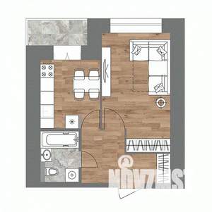 1-к квартира, вторичка, 41м2, 12/15 этаж