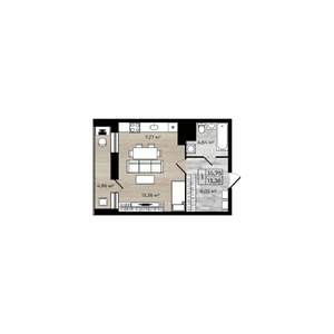 Студия квартира, вторичка, 36м2, 3/18 этаж