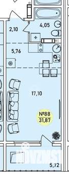 Студия квартира, вторичка, 32м2, 6/9 этаж